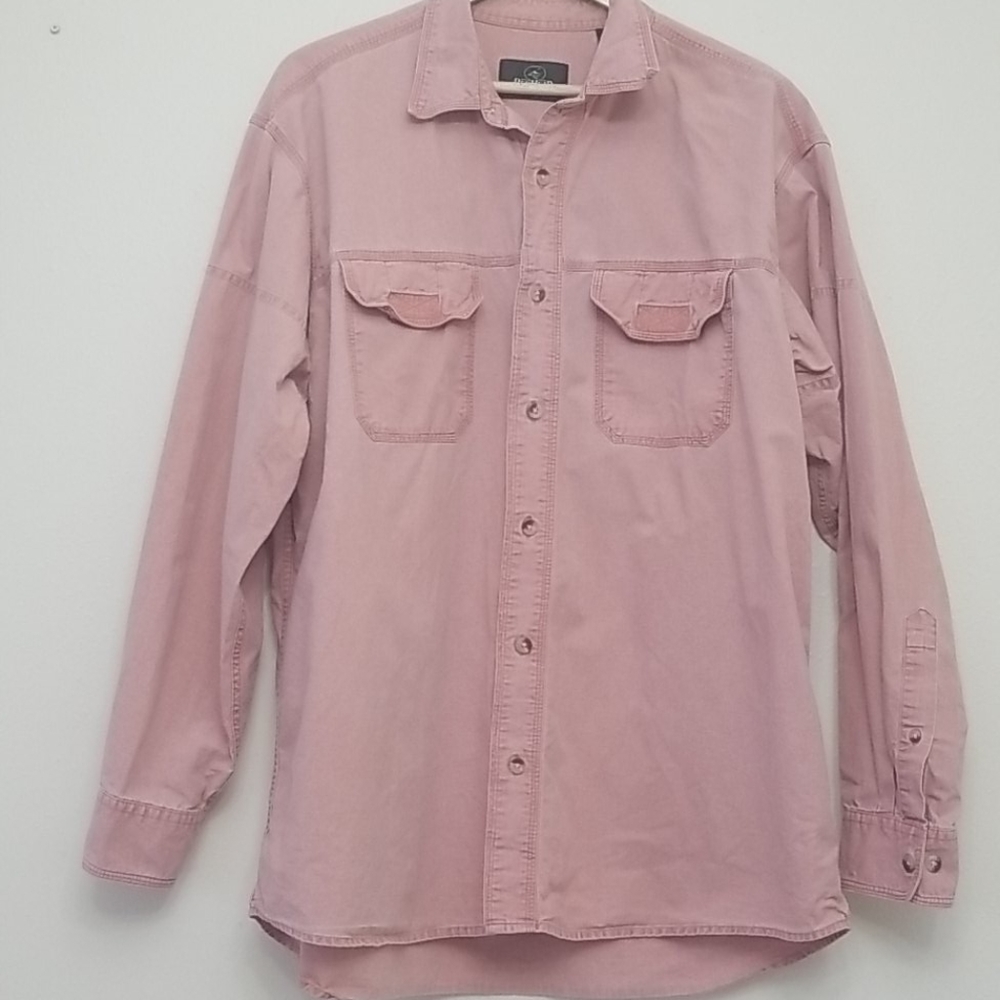 Redhead Cotton Long Sleeve Button Up Shirt XL